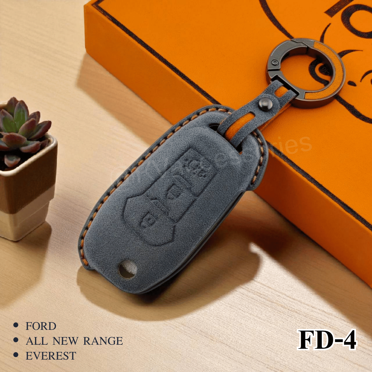Alcantara ซองหนังกุญแจรถยนต์ สำหรับรุ่น FORD ALL NEW RANGE EVEREST