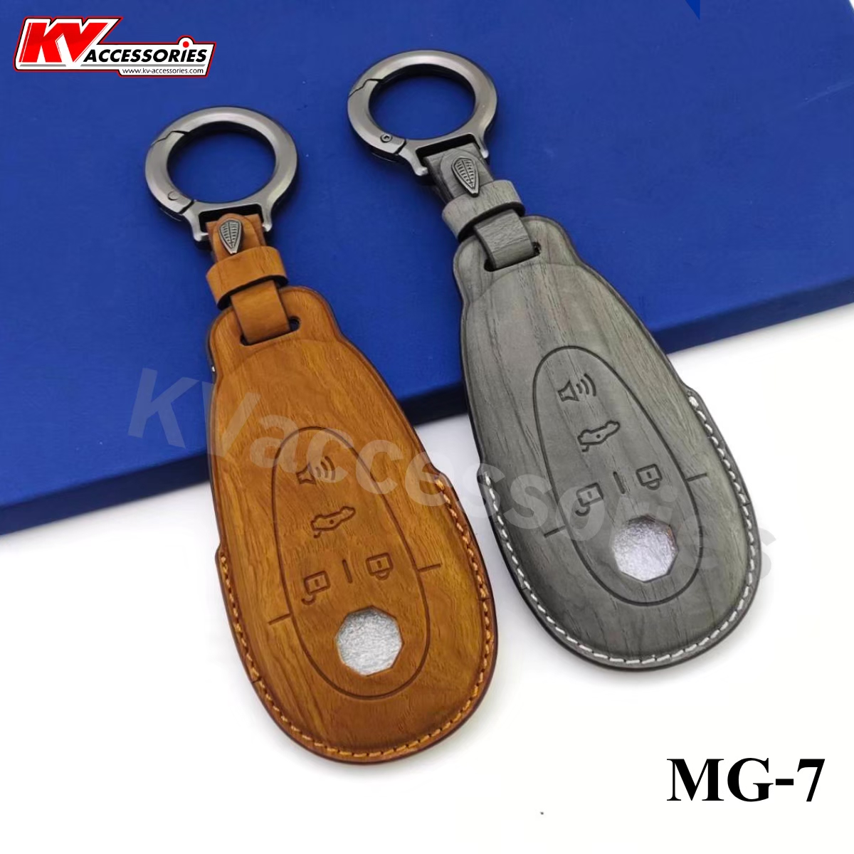 ซองหนังกุญแจลายไม้ สำหรับรุ่น MG7