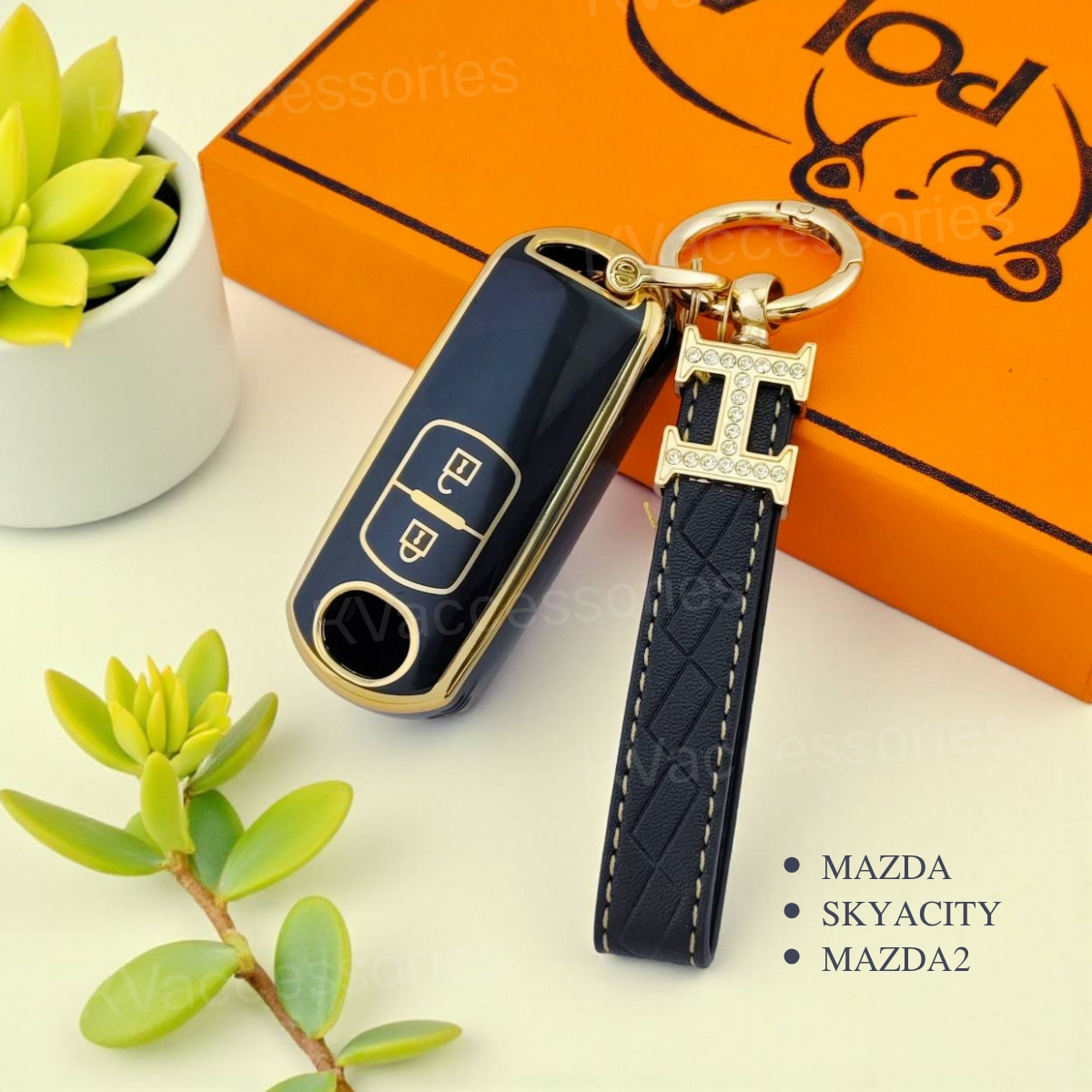 TPU เคสกุญแจรถยนต์ สำหรับรุ่น MAZDA SKYACITY MAZDA2