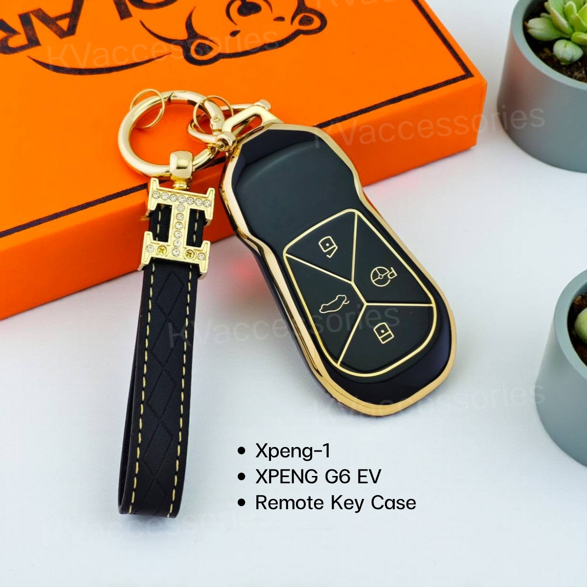TPU เคสกุญแจรถยนต์ สำหรับรุ่น XPENG G6 EV  Remote Key Case