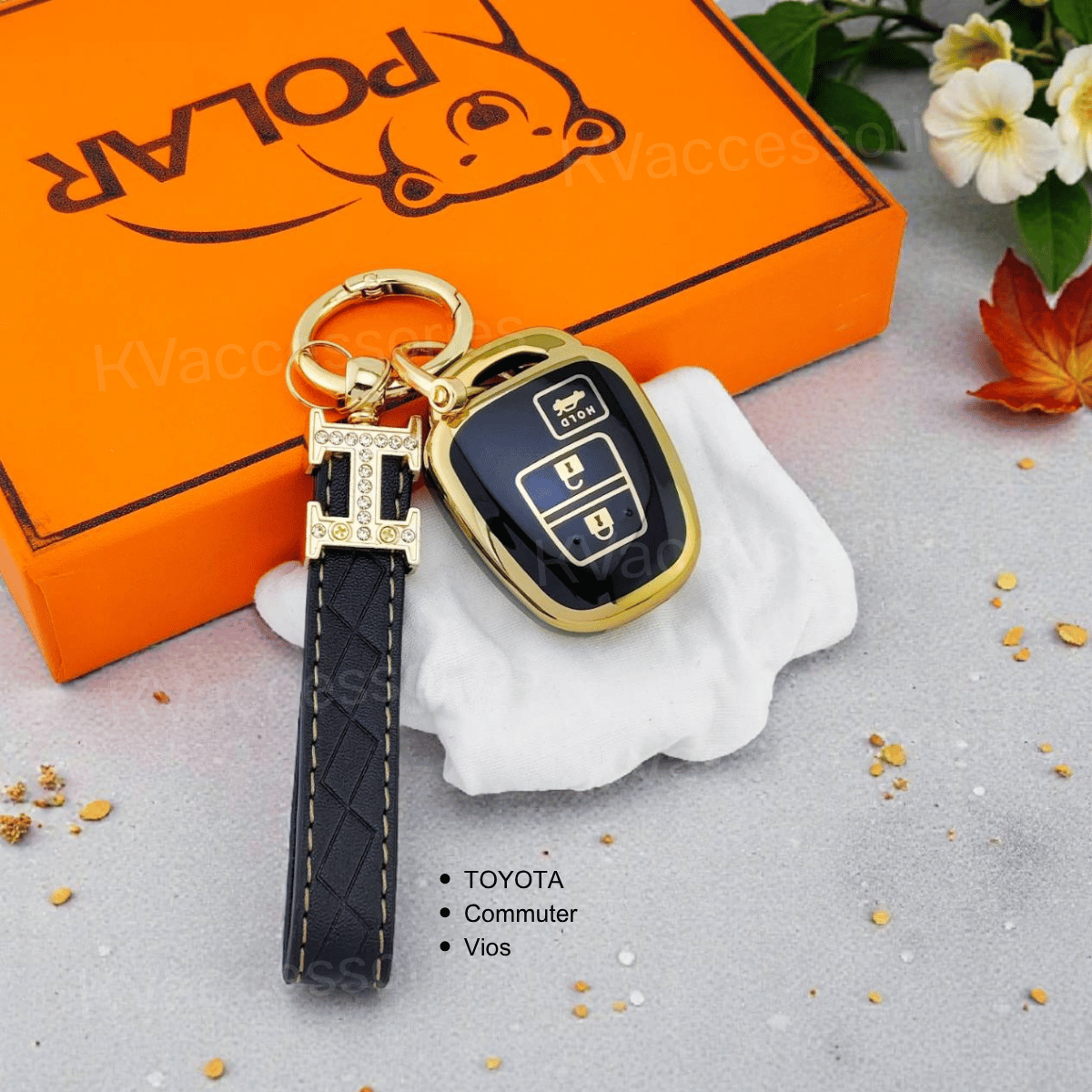 TPU เคสกุญแจรถยนต์ สำหรับรุ่น TOYOTA Commuter Vios