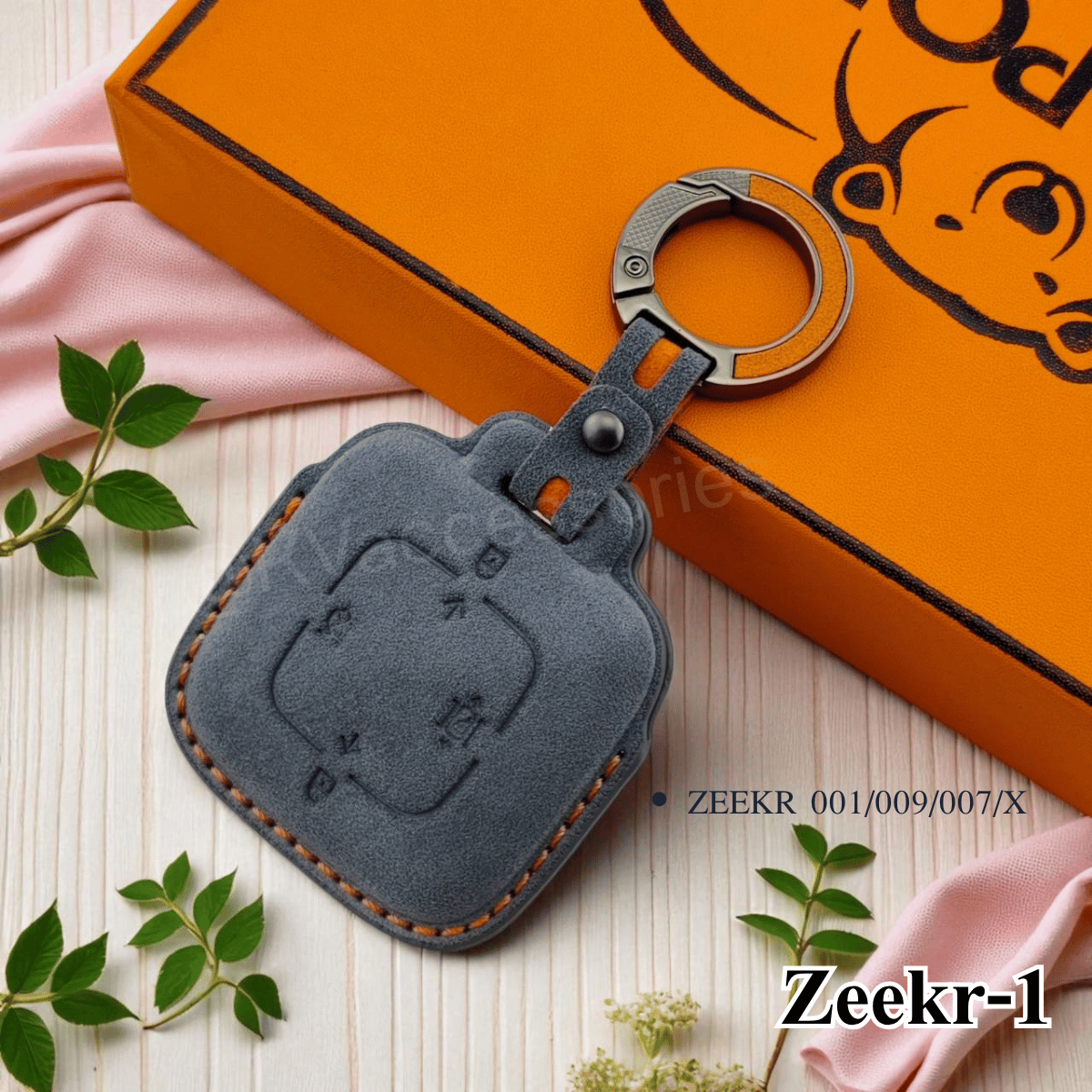 Alcantara ซองหนังกุญแจรถยนต์ สำหรับรุ่น ZEEKR 001/009/007/X