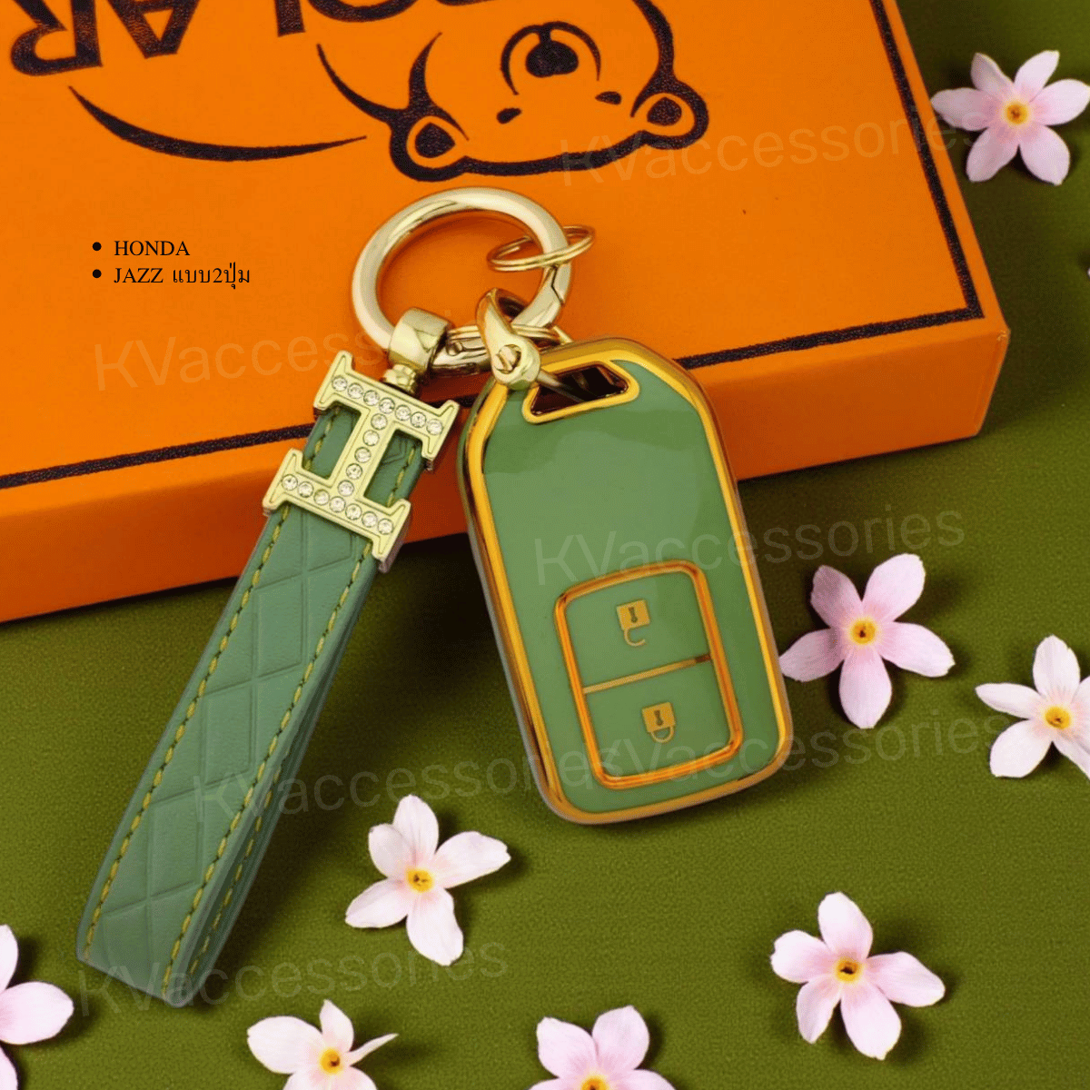 TPU เคสกุญแจรถยนต์ สำหรับรุ่น HONDA  JAZZ แบบ2ปุ่ม
