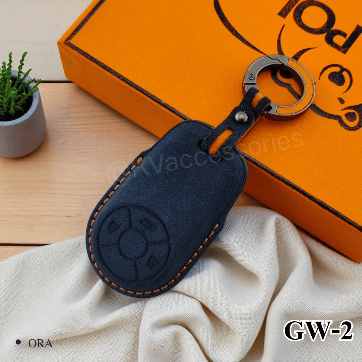 Alcantara ซองหนังกุญแจรถยนต์ สำหรับรุ่น ORA goodcat /GT