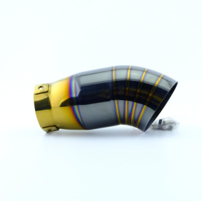 Stainless Steel Exhaust Tip, Black-Gold Finish