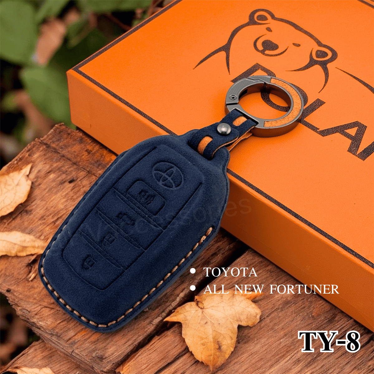 Alcantara ซองหนังกุญแจรถยนต์ สำหรับรุ่น TOYOTA FORTUNER/Camry  Corolla