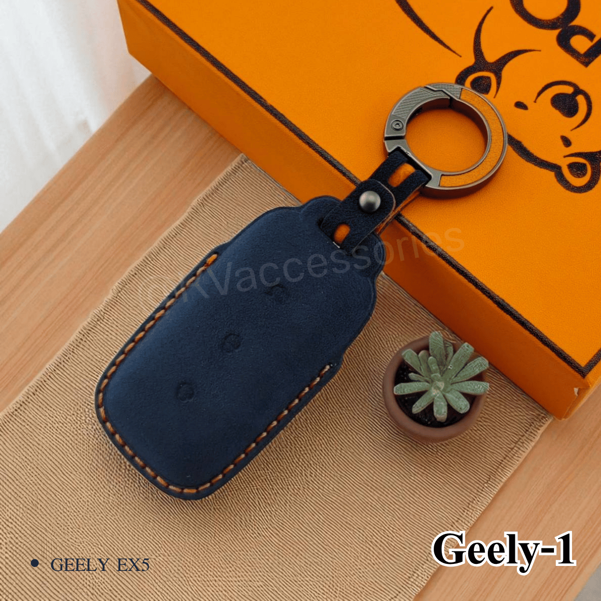 Alcantara ซองหนังกุญแจรถยนต์ สำหรับรุ่น GEELY EX5