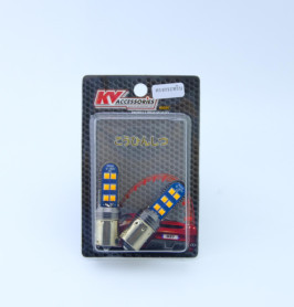 1156 เขี้ยวตรง 1 จุด 12 LED 3030 (กระพริบ)