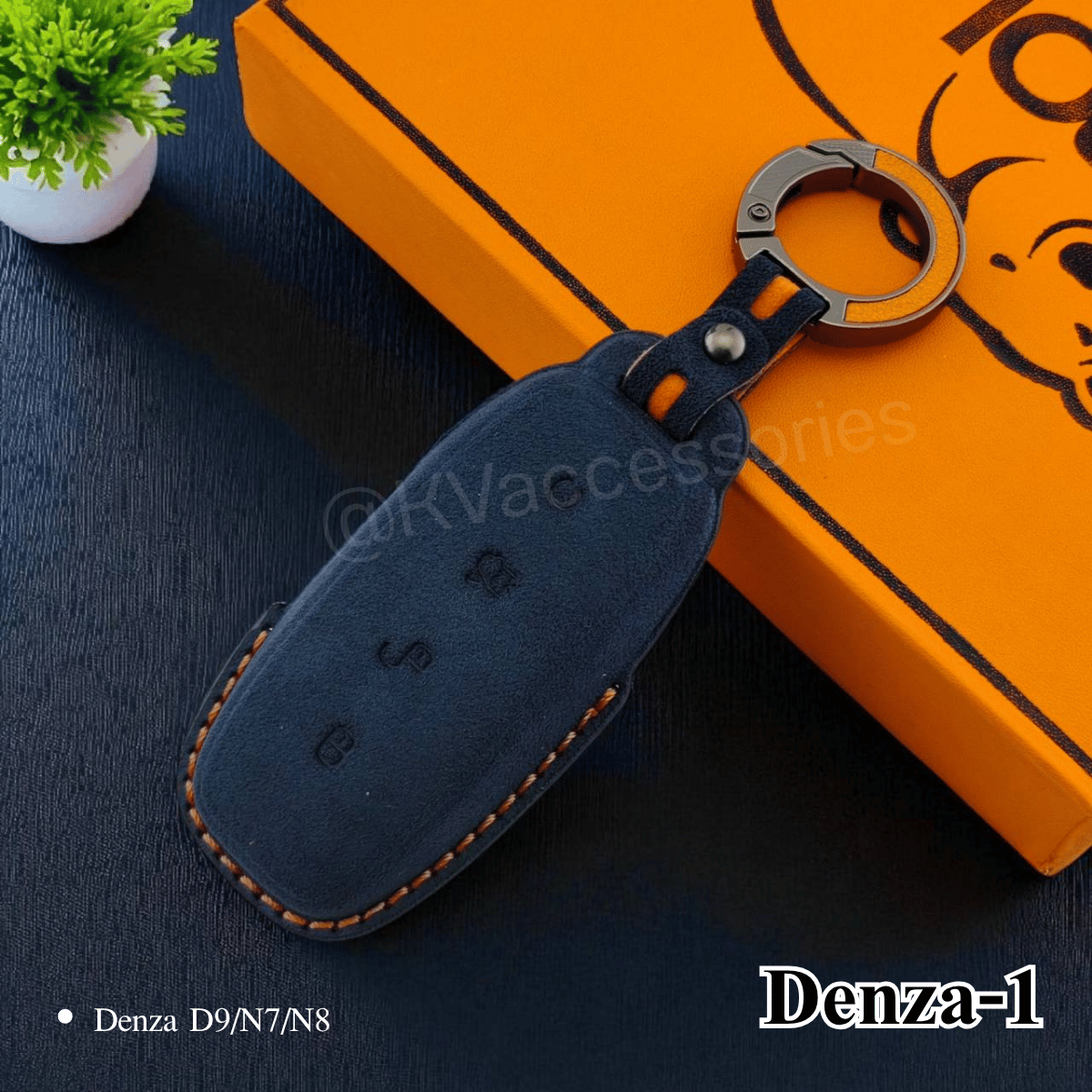 Alcantara ซองหนังกุญแจรถยนต์ สำหรับรุ่น Denza D9/N7/N8