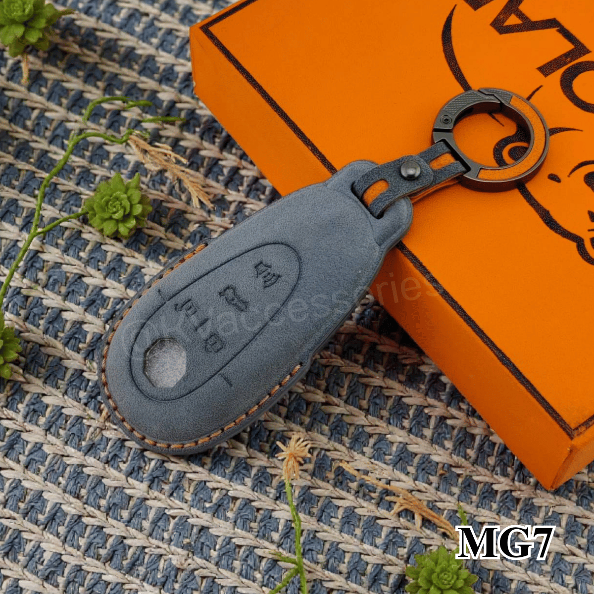 Alcantara ซองหนังกุญแจรถยนต์ สำหรับรุ่น MG7