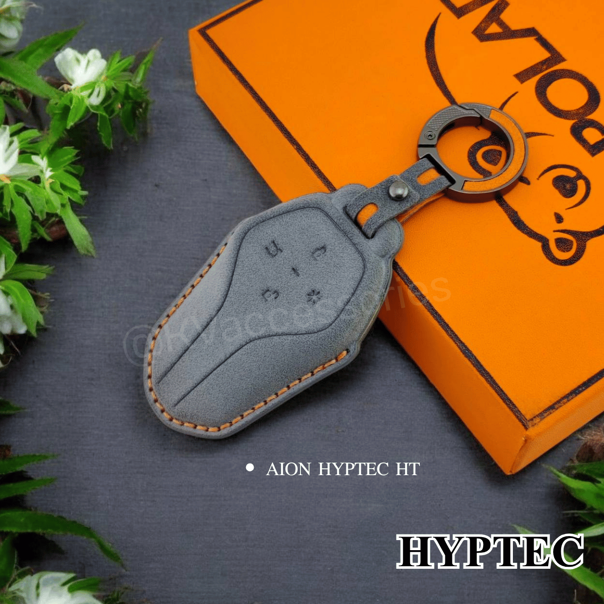 Alcantara ซองหนังกุญแจรถยนต์ สำหรับรุ่น AION HYPTEC HT