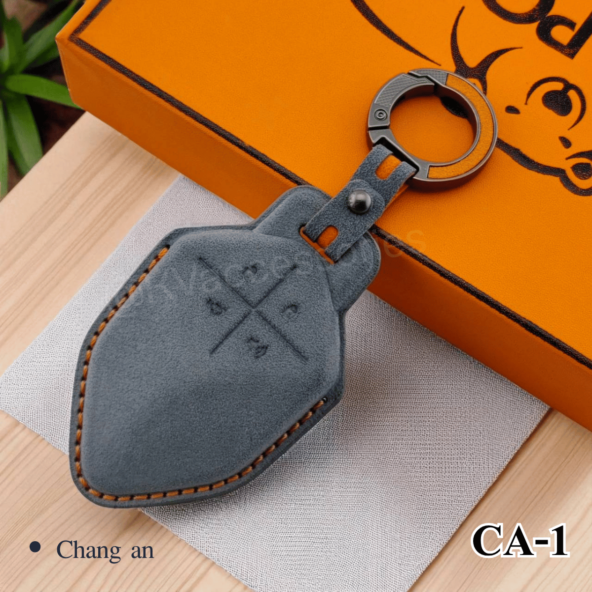 Alcantara ซองหนังกุญแจรถยนต์ สำหรับรุ่น CHANGAN DEEPAL S7/SL03