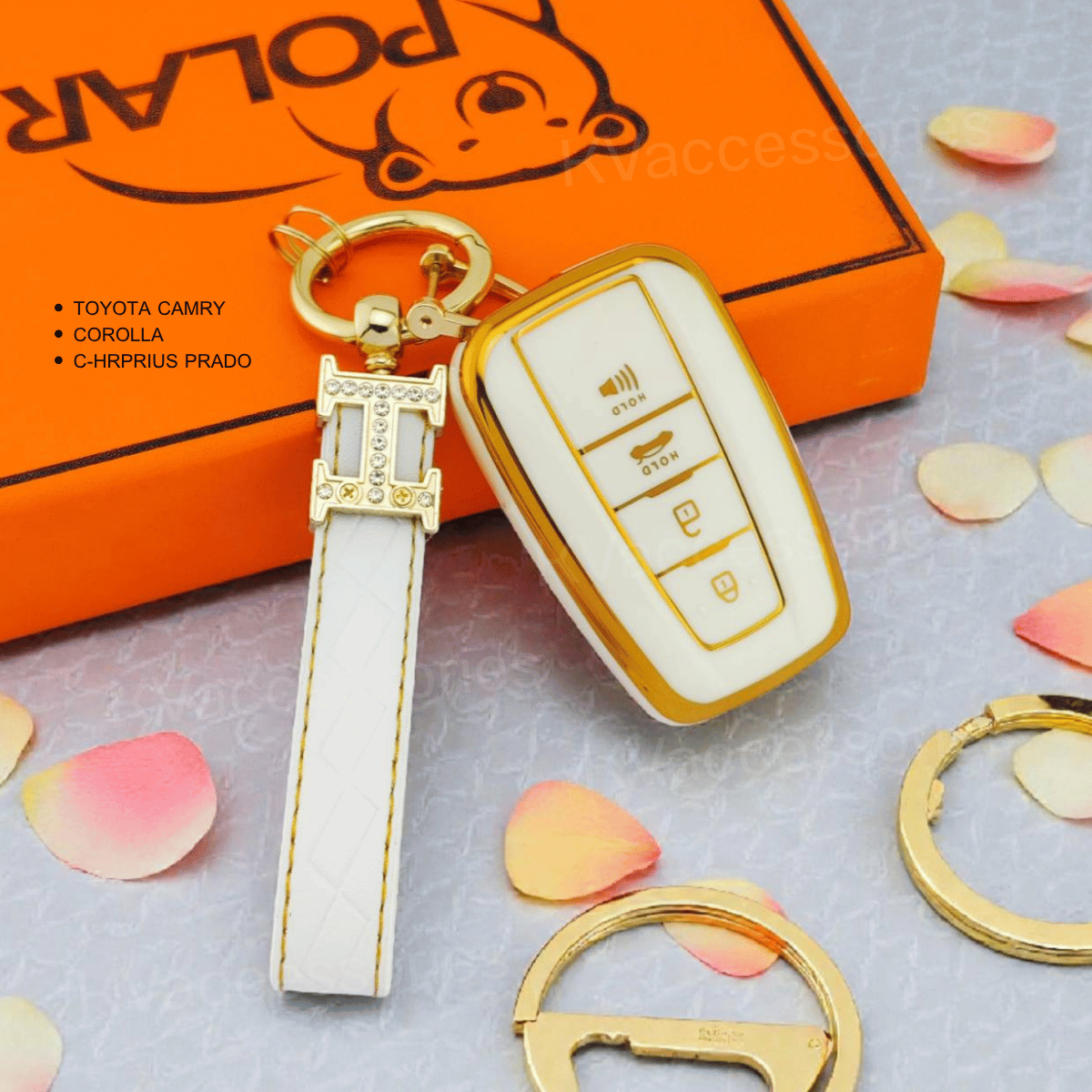 TPU เคสกุญแจรถยนต์ สำหรับรุ่นTOYOTA CAMRY COROLLA C-HRPRIUS PRADO